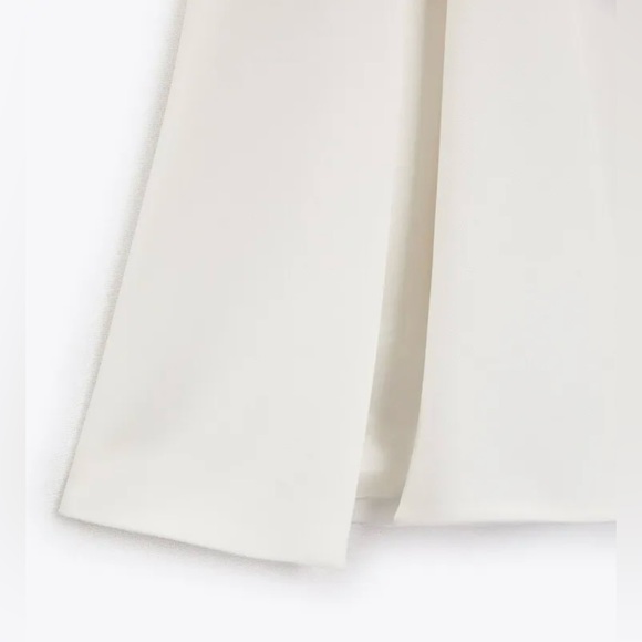 Zara Net Cape White Blazer Jacket Coat - Picture 10 of 10